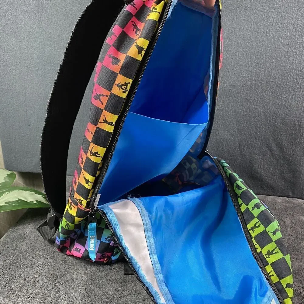 Fortnite Amplify Backpack Rainbow Checkered 17